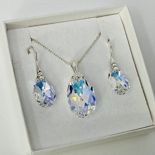 925 silver pear pendant - 925,