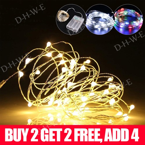 Fairy string lights - lights, rice