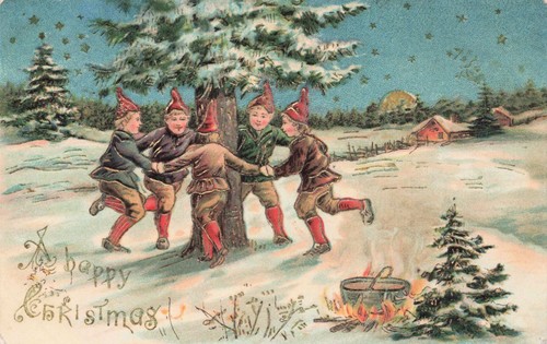 Antique happy christmas - antique,