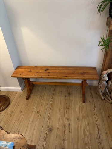 Vintage solid pine trestle - vintage,