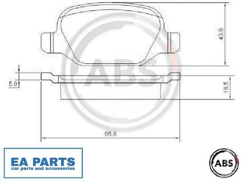 Brake pad set disc - brake,
