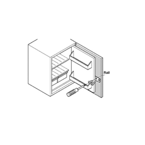 Integrated fridge door - fridge, cabinet