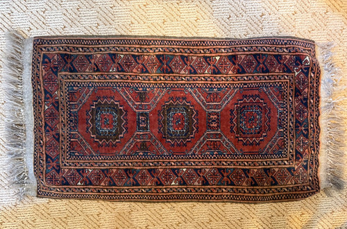 Old handmade afghan bokhara - afghan,