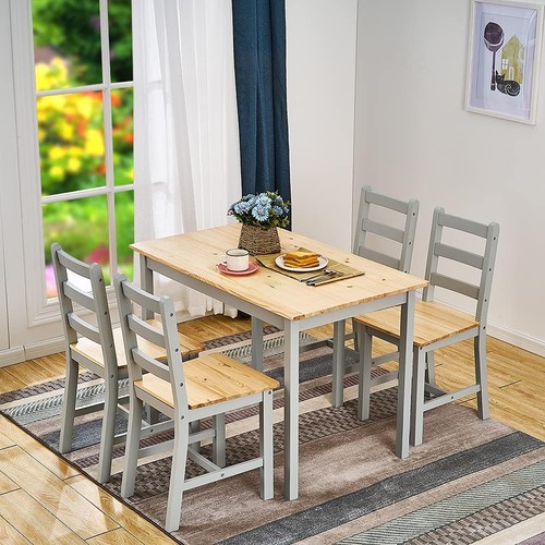 Pine wood dining - pine, table