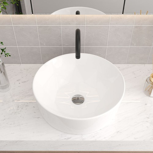 Round white ceramic - round,