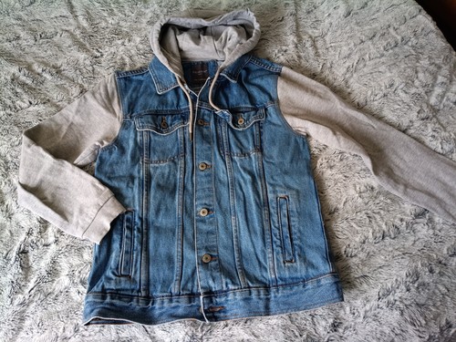 Mens primark denim hooded - denim,