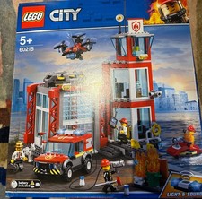 LEGO CITY Fire Station New Sealed Retired Set Building Toy 60215 DAMAGED BOX