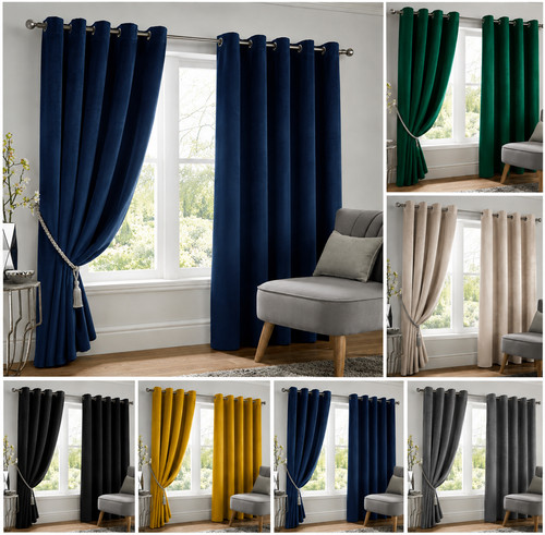 Blackout curtains thick - curtains, velvet