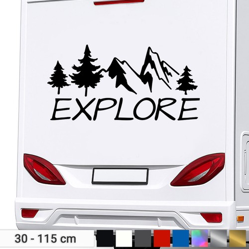 Camping stickers explore - camping,