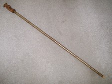 New Craftsman Hand Made Turned Carved Grip Handle Walking Stick Hazel Shank 58H