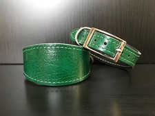 SMALL Leather Dog Collar LINED