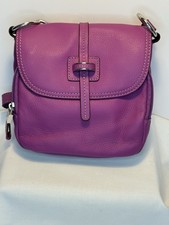 Leather Handbag By Tignanello Women's. Pink/purple Small