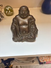 Large chinese bronze budai - large,
