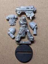 Space Wolf Long Fang with Heavy Bolter,  heavy trooper, metal, stripped, GW