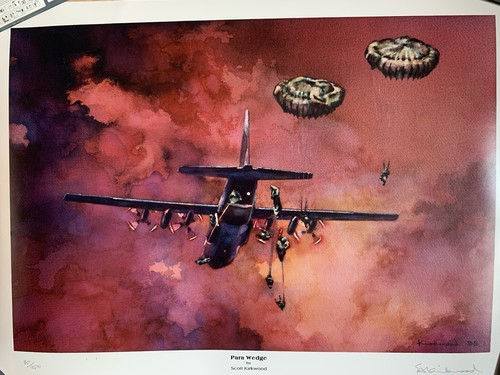 Signed aviation art print - signed,