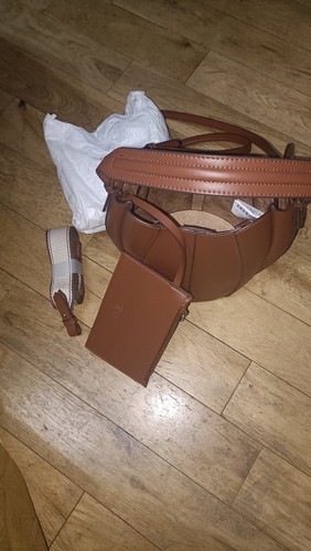 Zara brown faux - leather, bucket