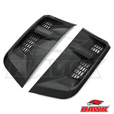 GLOSS BLACK SIDE WING VENTS TRIMS PAIR FOR LAND ROVER DEFENDER 90 110 L663 2020+
