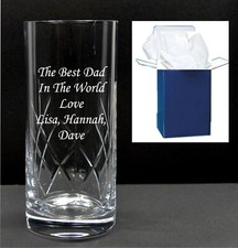Personalised engraved crystal