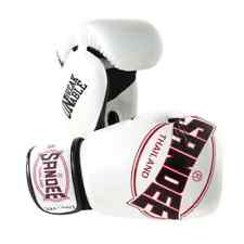 Sandee Cool-Tec White Leather Boxing Gloves Muay Thai Boxing Gloves