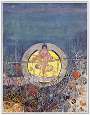 Harvest Moon Charles Rennie Mackintosh print in 10 x 12 inch mount SUPERB