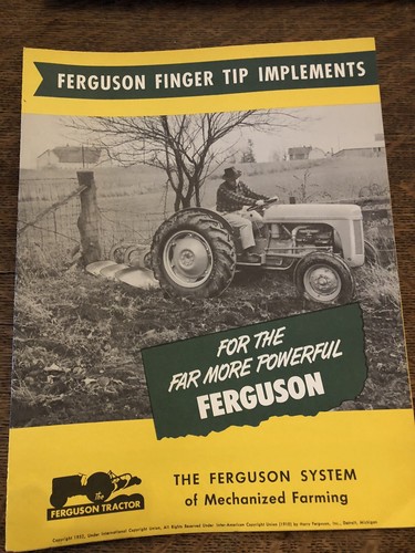 Harry ferguson tractor finger - ferguson,