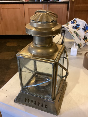 Vintage brass lantern - vintage,