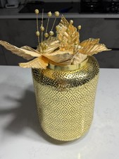 Gold Flower Vase Christmas