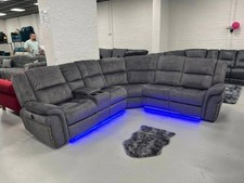 Hannah Grey Corner Sofa |