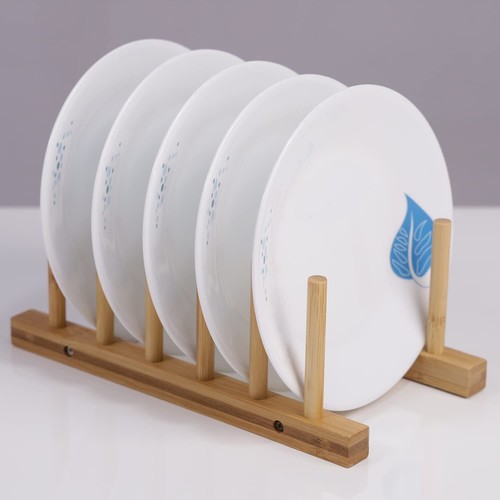 Wooden plate stand rack - plate,