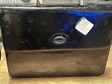 Auth Leather Black Cartier