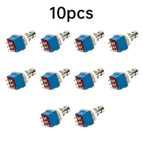 10pcs 3pdt pin latching - 9-pin,