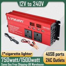 750W 1500W Power Inverter 12V