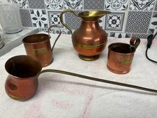 Vintage copper Ale tankards