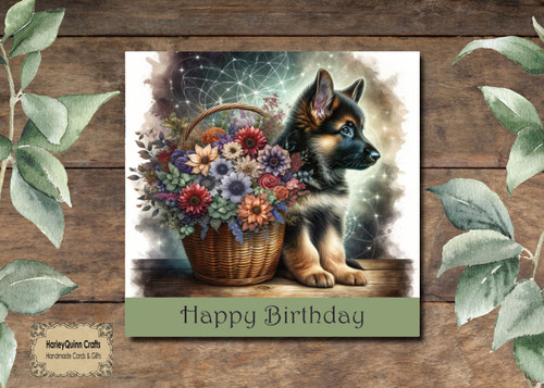Dog 033 animal birthday card - dog,