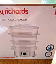 Morphy Richards Three Tier Steamer 9L 470001 White Food Steamer @Spares Choice