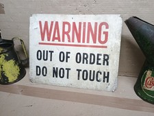 Vintage tin sign genuine - vintage,