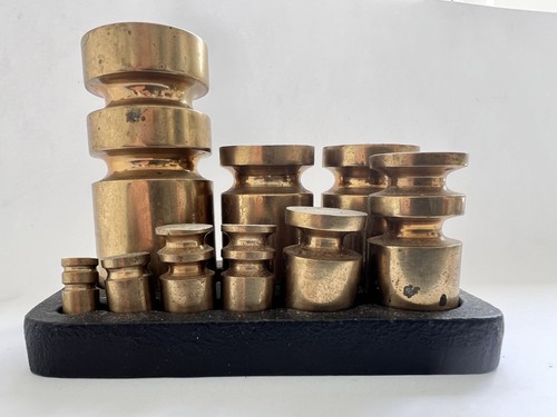 Vintage brass metric - metric, pillar