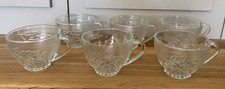 6 Vintage Kig Pressed Glass