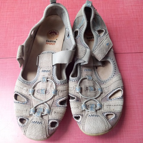 Earth spirit grey sandals - earth, size