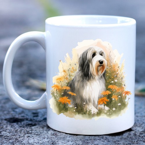 Pet dog mug - pet, watercolour