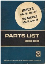 AUSTIN HEALEY SPRITE Mk3 Mk4 &