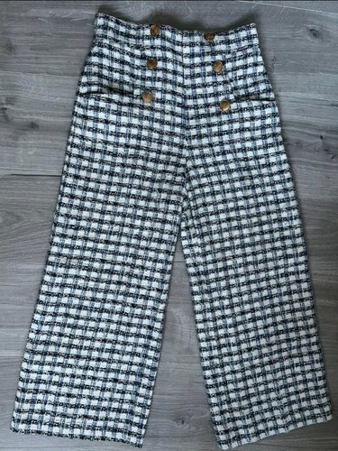 Zara capri tweed trousers - zara,