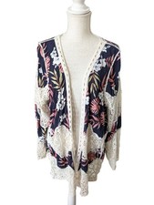 Siren Lily Navy Ivory Crochet