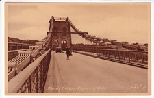 An Early Frith's Post Card of Menai Bridge, Anglesey Side.