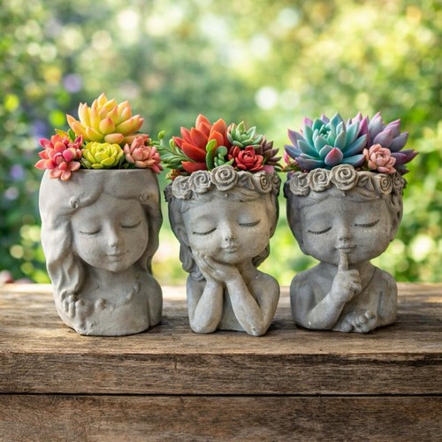 Trio ladies heads - trio,