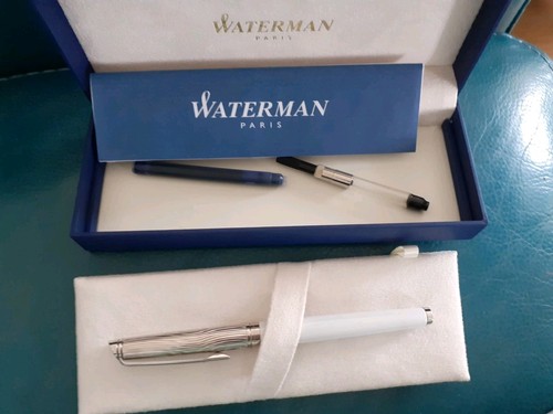 Waterman fountain pen chrome - pen,