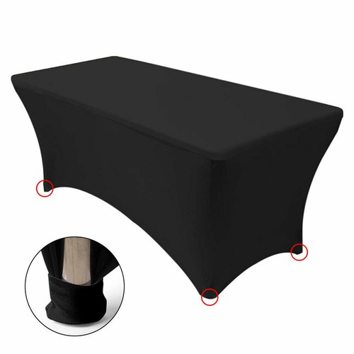 Black elastic massage table - black,