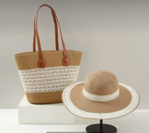 Ladies sun hat bag - hat, set
