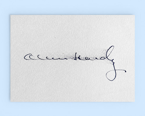 Oliver hardy signed laurel - oliver,