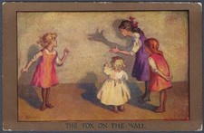 The Fox on the wall - 1930 art postcard by Sybil Barham